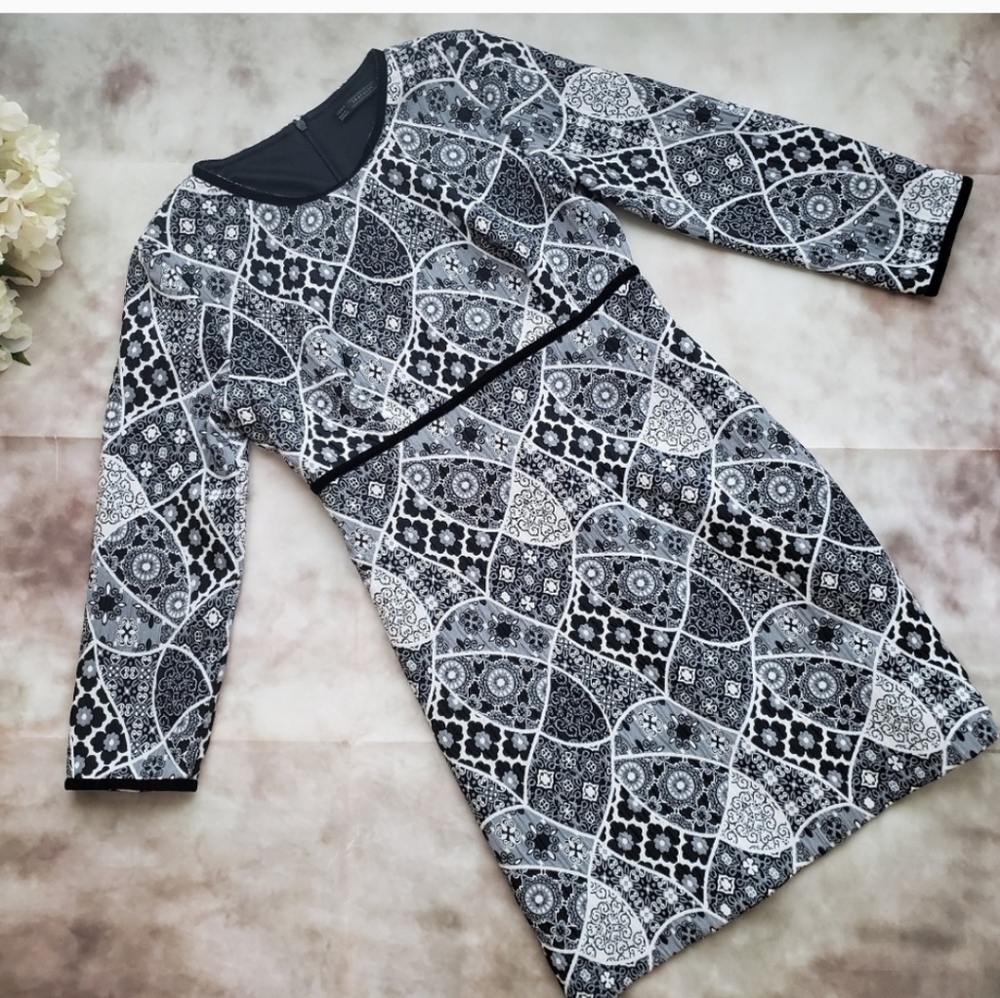 SALE Zara Trafaluc Shift Dress 3/4 sleeve Size S